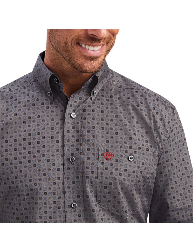 Camisas De Traje Ariat Relentless Steadfast Stretch Classic Fit Hombre Multicolor | RPFC60147