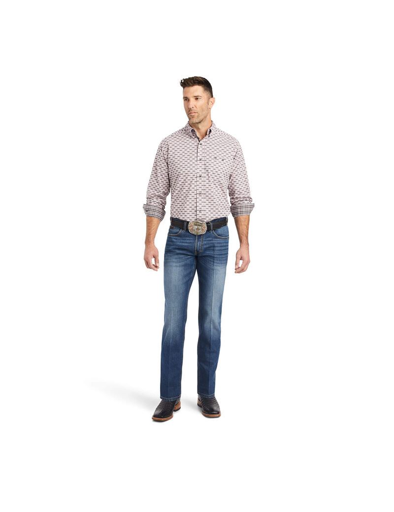 Camisas De Traje Ariat Relentless Superior Stretch Classic Fit Hombre Moradas | MYIS45270