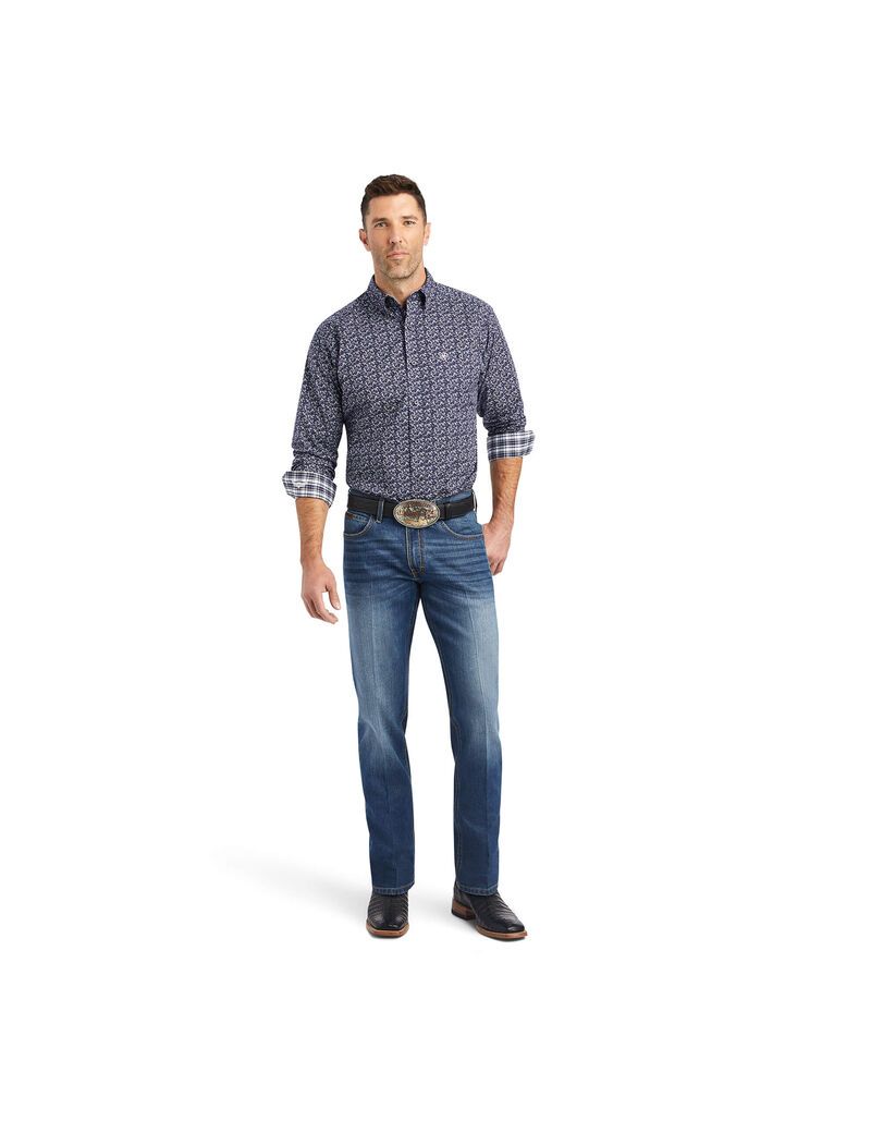 Camisas De Traje Ariat Relentless Trailblazer Stretch Classic Fit Hombre Multicolor | HGUO32149