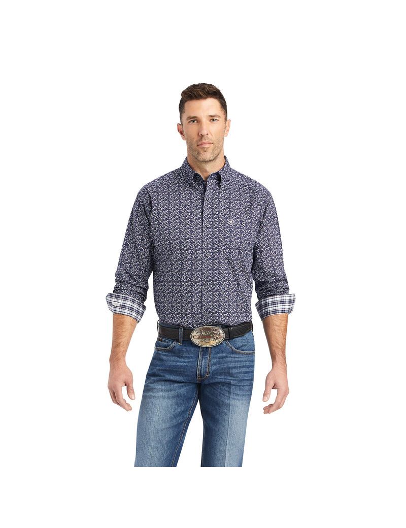 Camisas De Traje Ariat Relentless Trailblazer Stretch Classic Fit Hombre Multicolor | HGUO32149