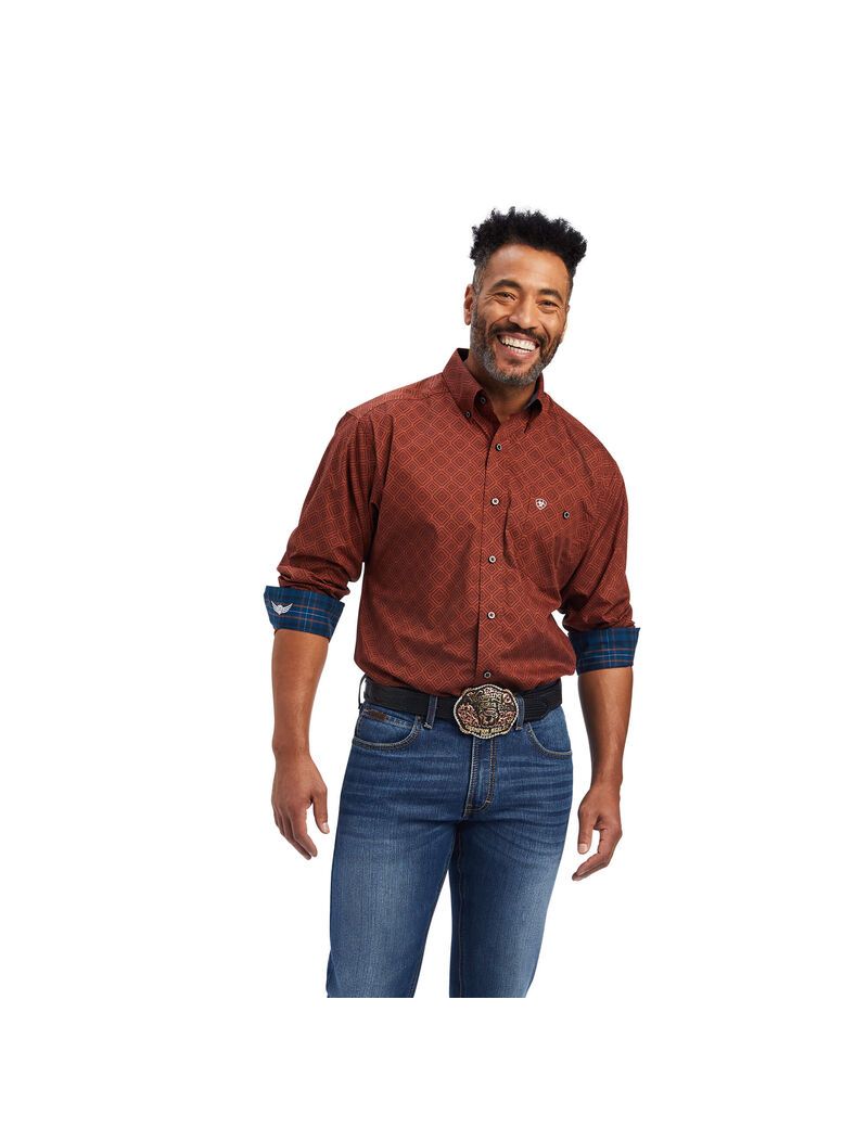 Camisas De Traje Ariat Relentless Unstoppable Stretch Classic Fit Hombre Multicolor | AWKQ96870