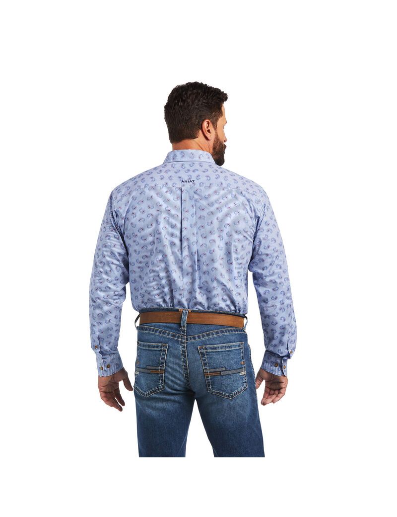 Camisas De Traje Ariat Team Farran Classic Fit Hombre Multicolor | HKIW86027