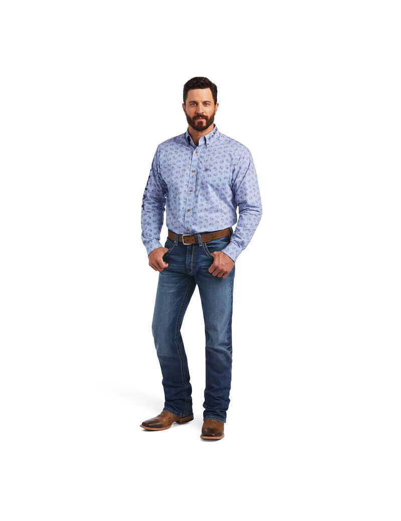 Camisas De Traje Ariat Team Farran Classic Fit Hombre Multicolor | HKIW86027