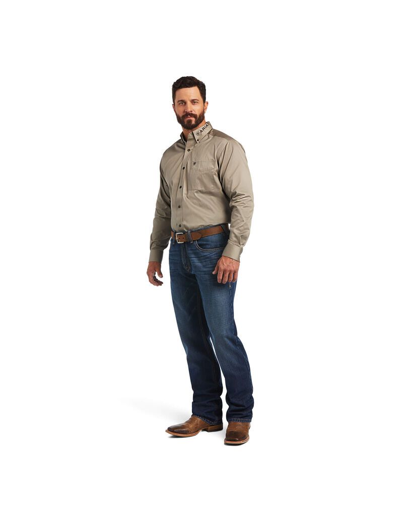 Camisas De Traje Ariat Team Logo Twill Classic Fit Hombre Camuflaje | SDFM02976