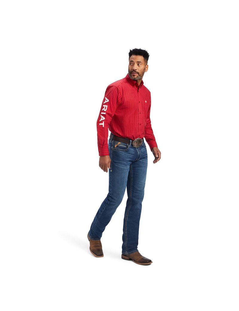 Camisas De Traje Ariat Team Maximus Classic Fit Hombre Rojas | SCQE96157