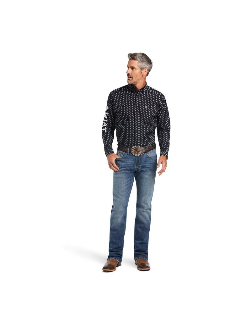 Camisas De Traje Ariat Team Raine Classic Fit Hombre Negras | ZIQD98514