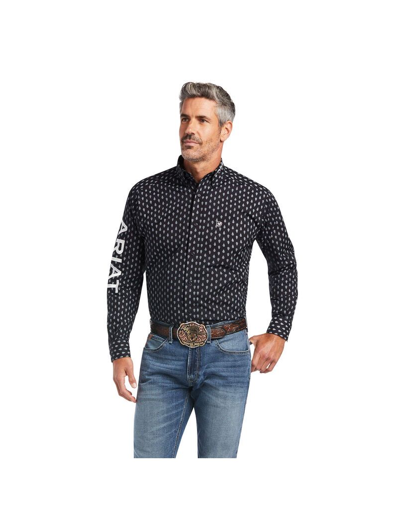 Camisas De Traje Ariat Team Raine Classic Fit Hombre Negras | ZIQD98514