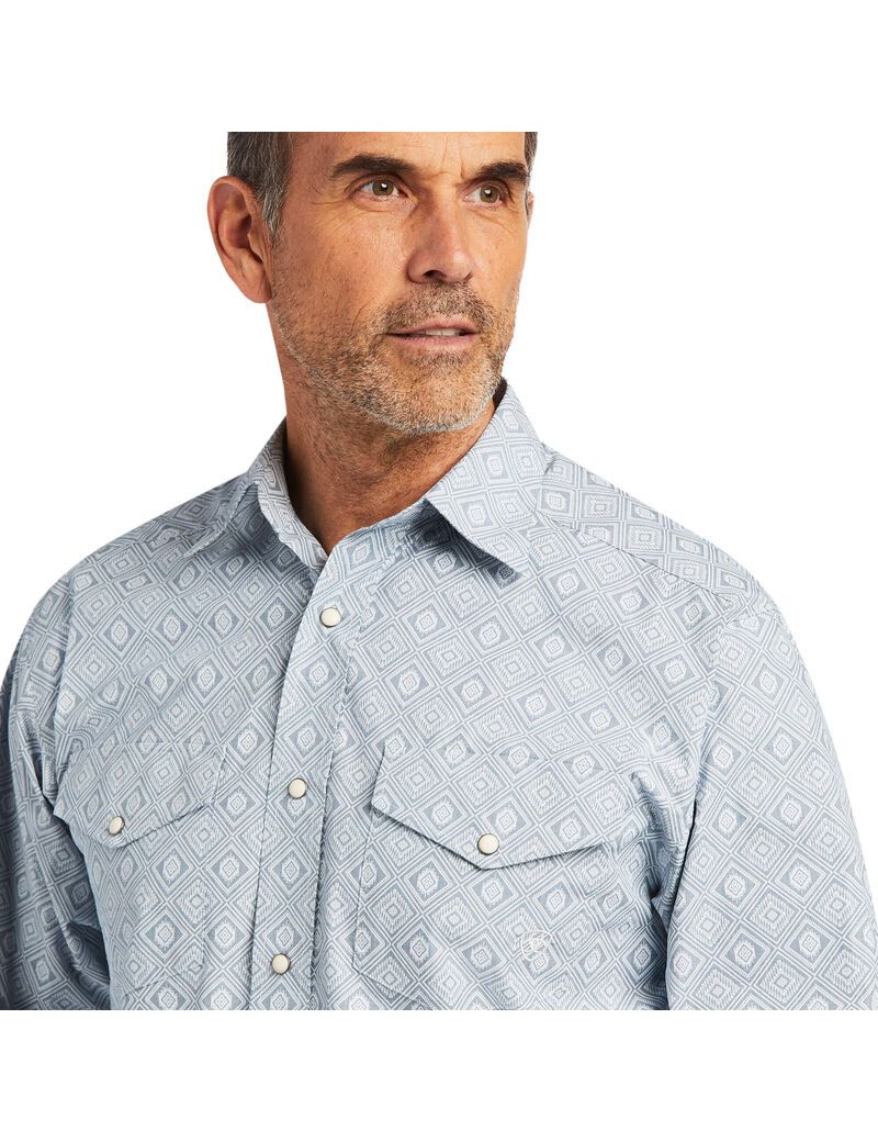 Camisas De Traje Ariat Tobin Classic Fit Hombre Multicolor | SMDI87560