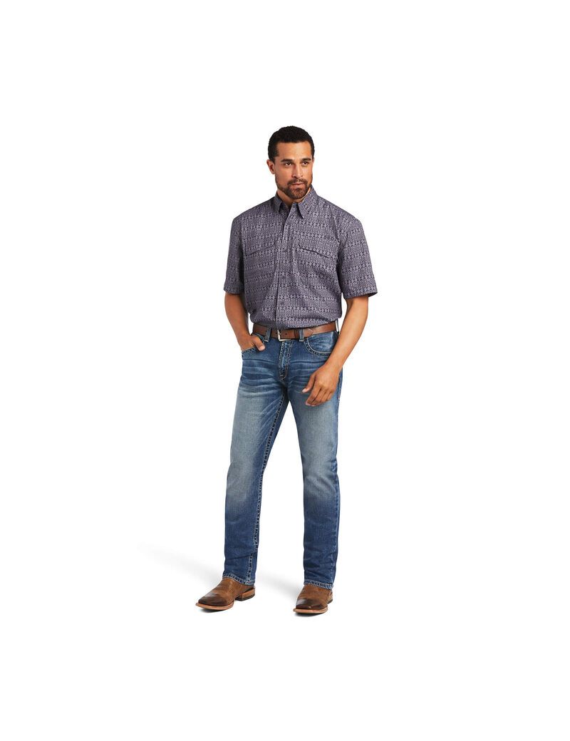 Camisas De Traje Ariat VentTEK Outbound Classic Fit Hombre Multicolor | EWMS93782