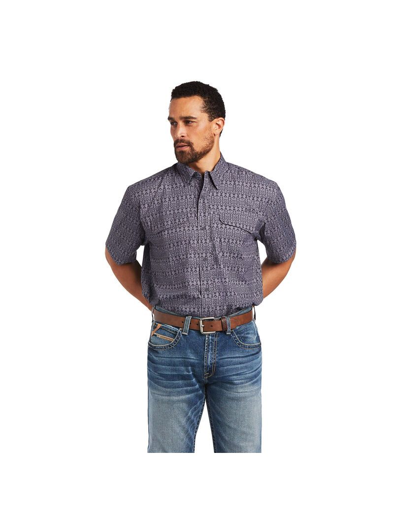 Camisas De Traje Ariat VentTEK Outbound Classic Fit Hombre Multicolor | EWMS93782