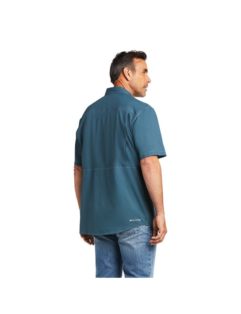 Camisas De Traje Ariat VentTEK Outbound Classic Fit Hombre Multicolor | FVAH53784