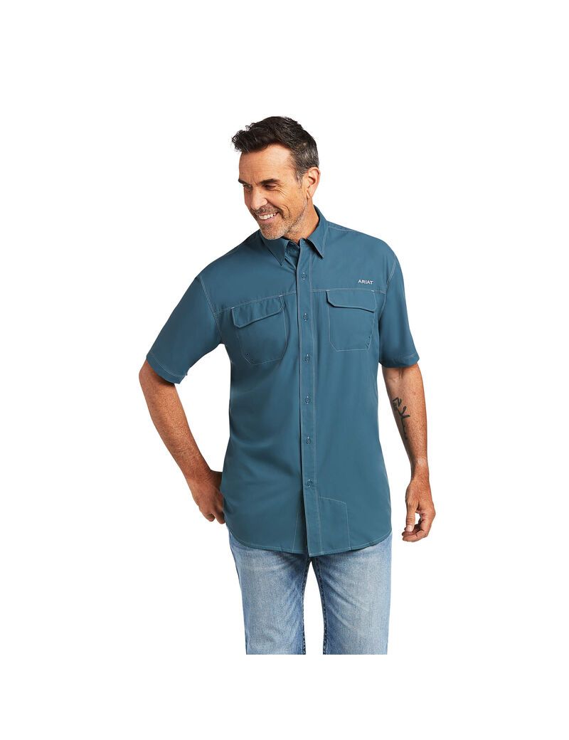 Camisas De Traje Ariat VentTEK Outbound Classic Fit Hombre Multicolor | FVAH53784