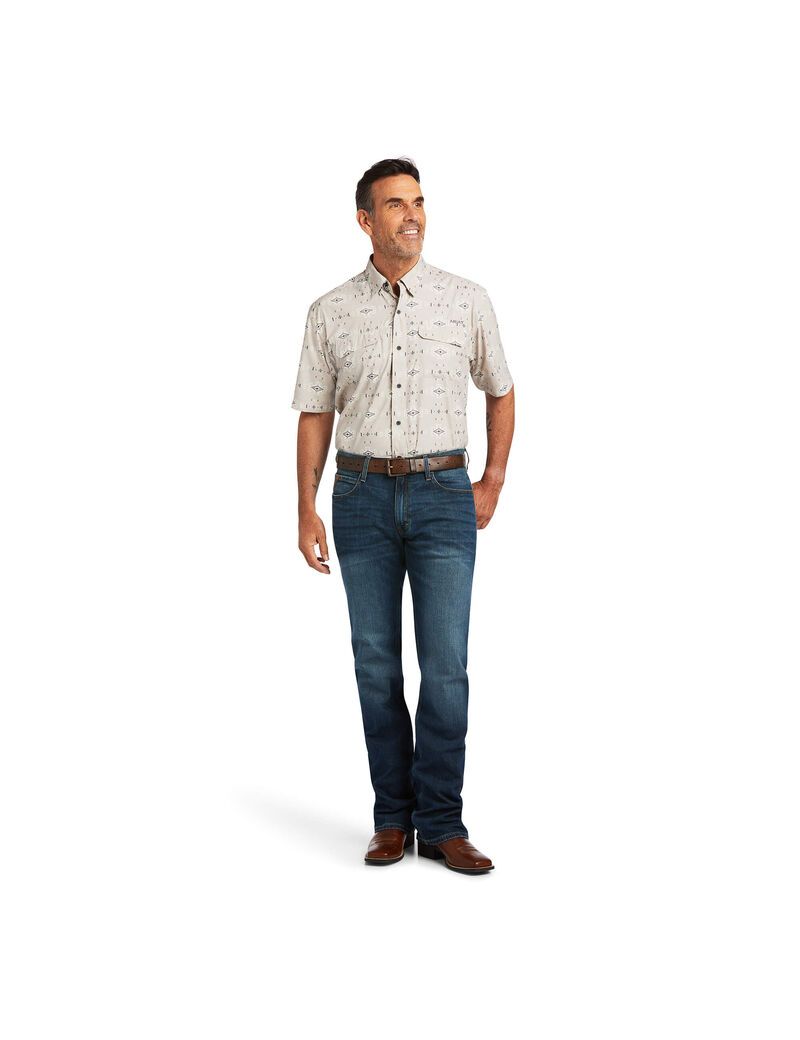 Camisas De Traje Ariat VentTEK Outbound Classic Fit Hombre Multicolor | WZVG58321