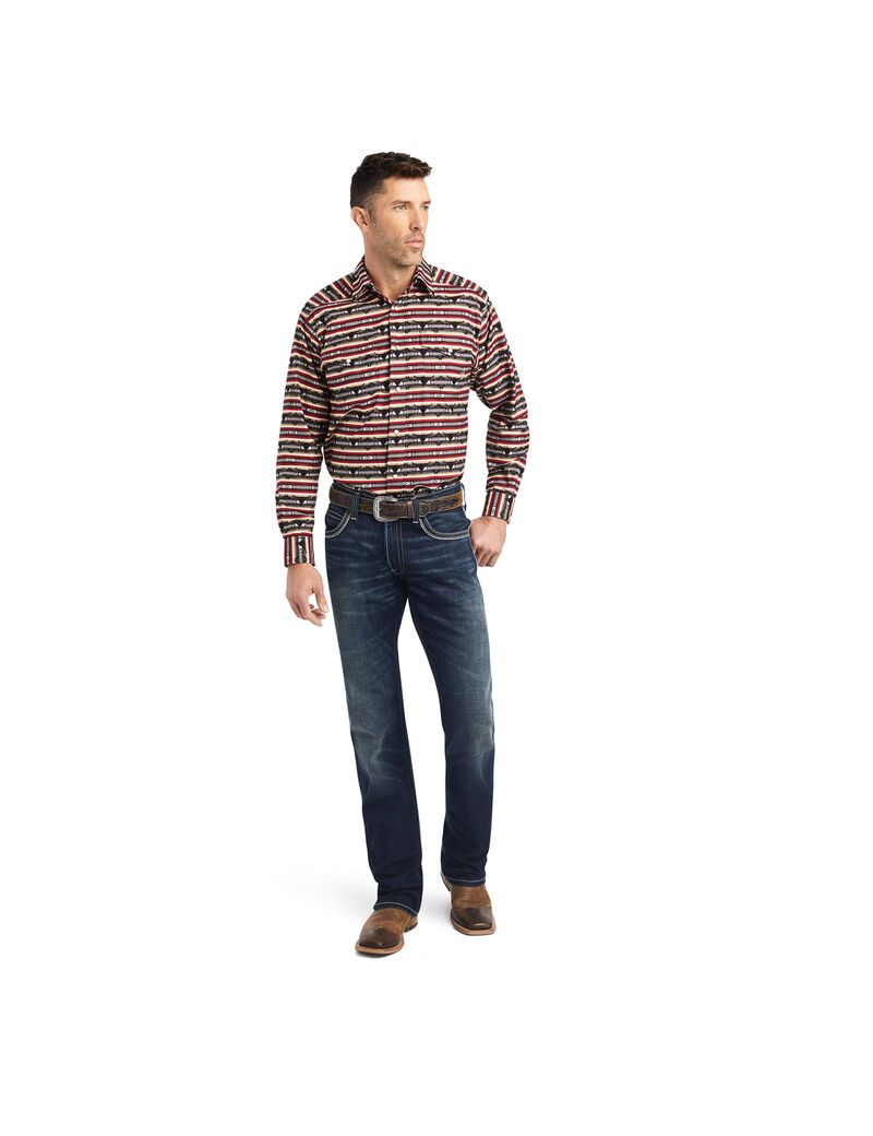 Camisas De Traje Ariat Winford Classic Fit Hombre Multicolor | XEDY39260