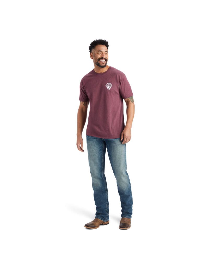 Camiseta Ariat Arrowhead 2.0 Hombre Burdeos | BQOJ96527