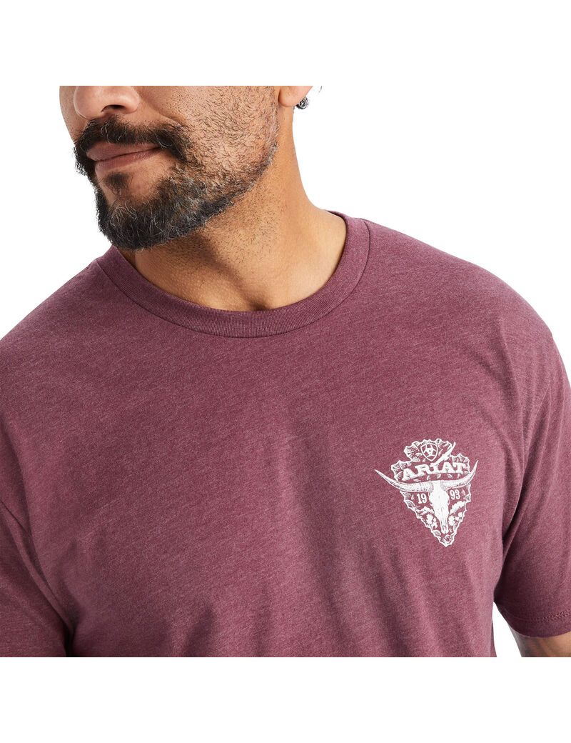 Camiseta Ariat Arrowhead 2.0 Hombre Burdeos | BQOJ96527