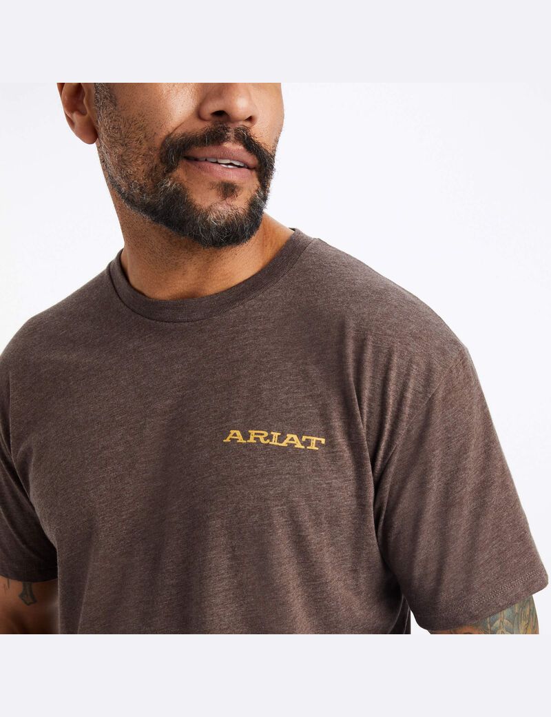 Camiseta Ariat Bronc Buster Hombre Marrones | OVGH18430