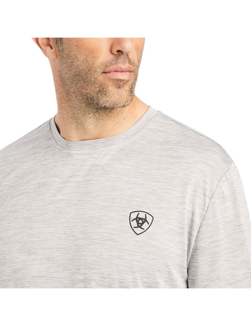 Camiseta Ariat Charger Camo Shield Hombre Gris Claro | JFHP92708