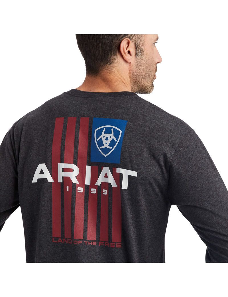 Camiseta Ariat LOTF Hombre Negras | VBFC85439