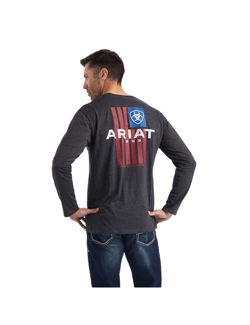 Camiseta Ariat LOTF Hombre Negras | VBFC85439