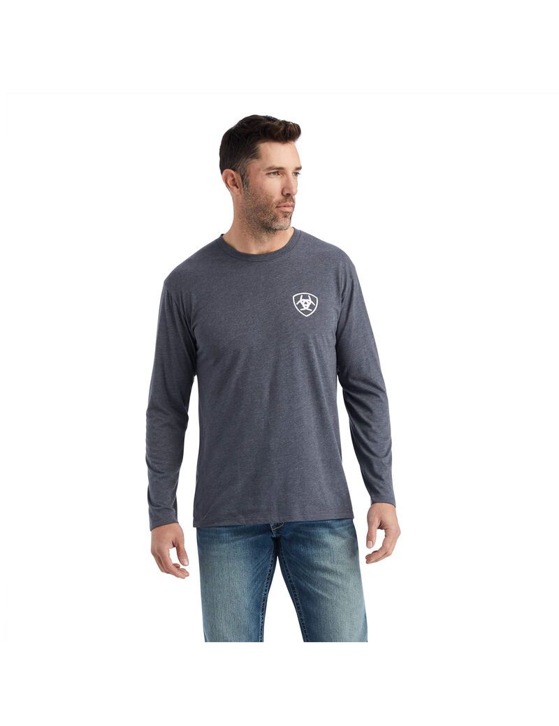 Camiseta Ariat LOTF Hombre Titanium | KWHC68371