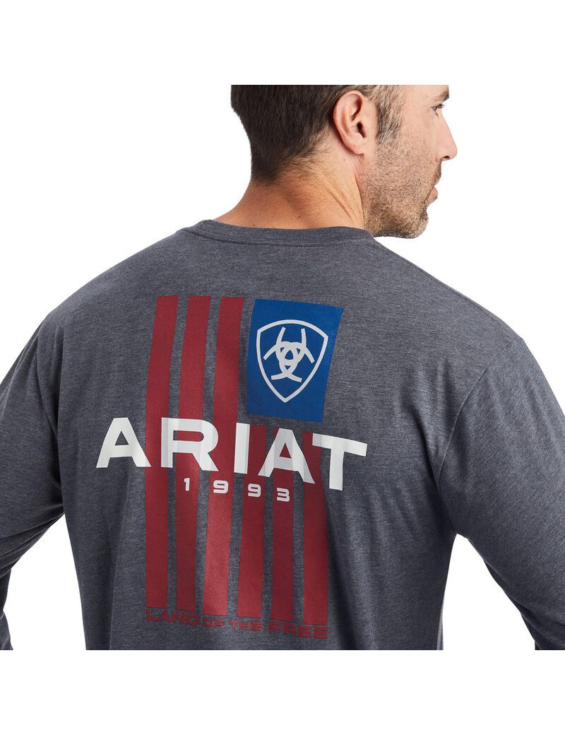 Camiseta Ariat LOTF Hombre Titanium | KWHC68371