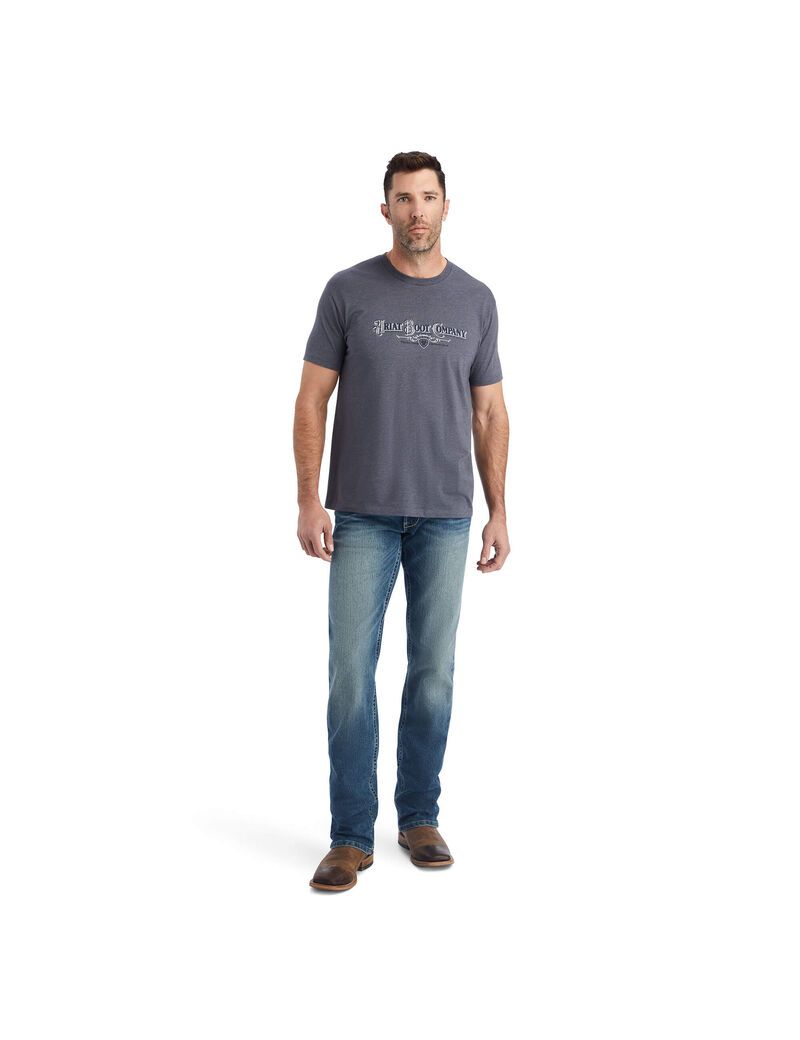 Camiseta Ariat Masthead Hombre Titanium | CLQW14735