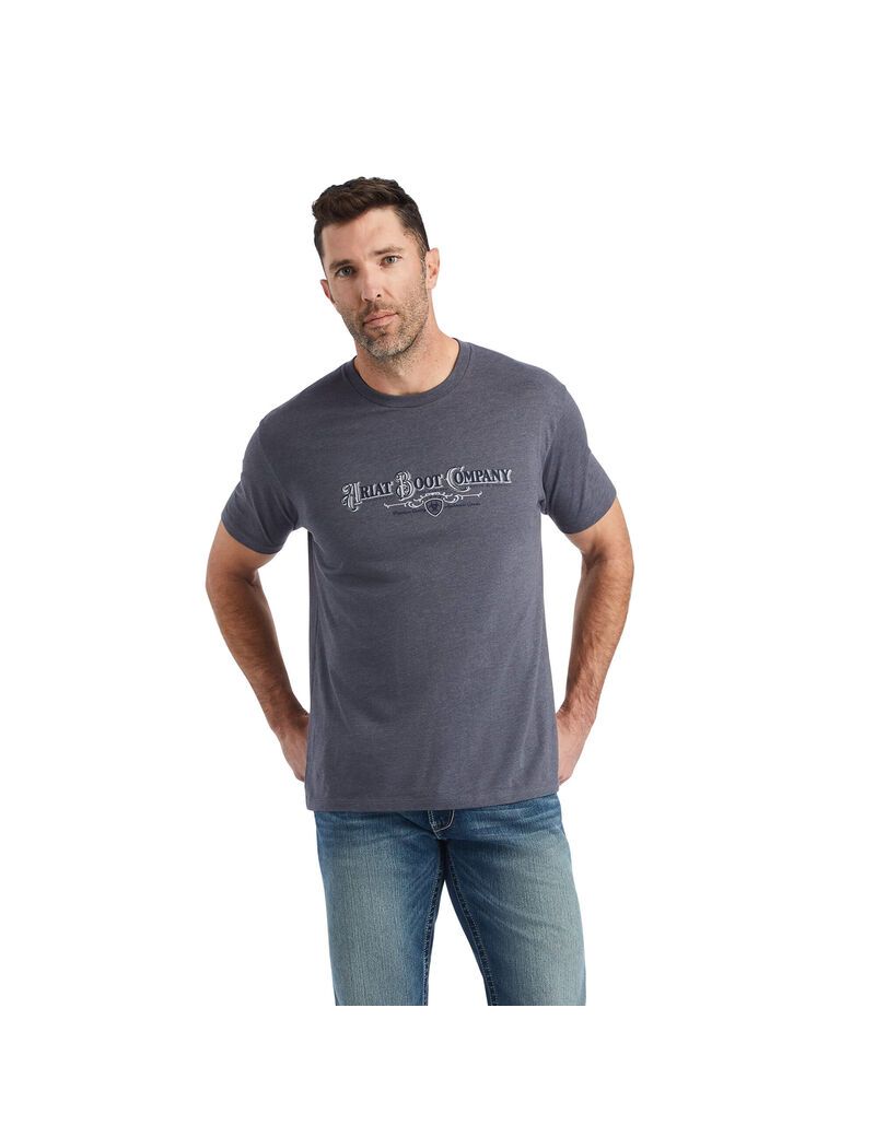 Camiseta Ariat Masthead Hombre Titanium | CLQW14735