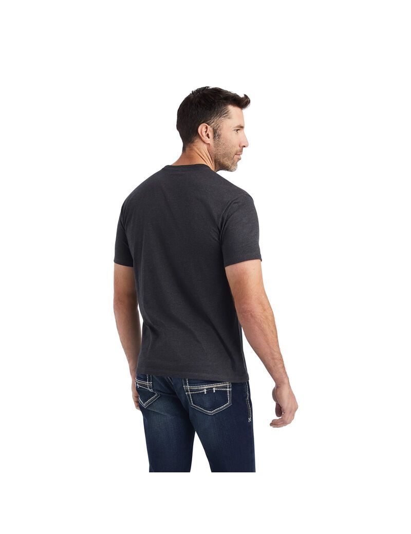 Camiseta Ariat Rope Oval Hombre Gris | XZPF97254