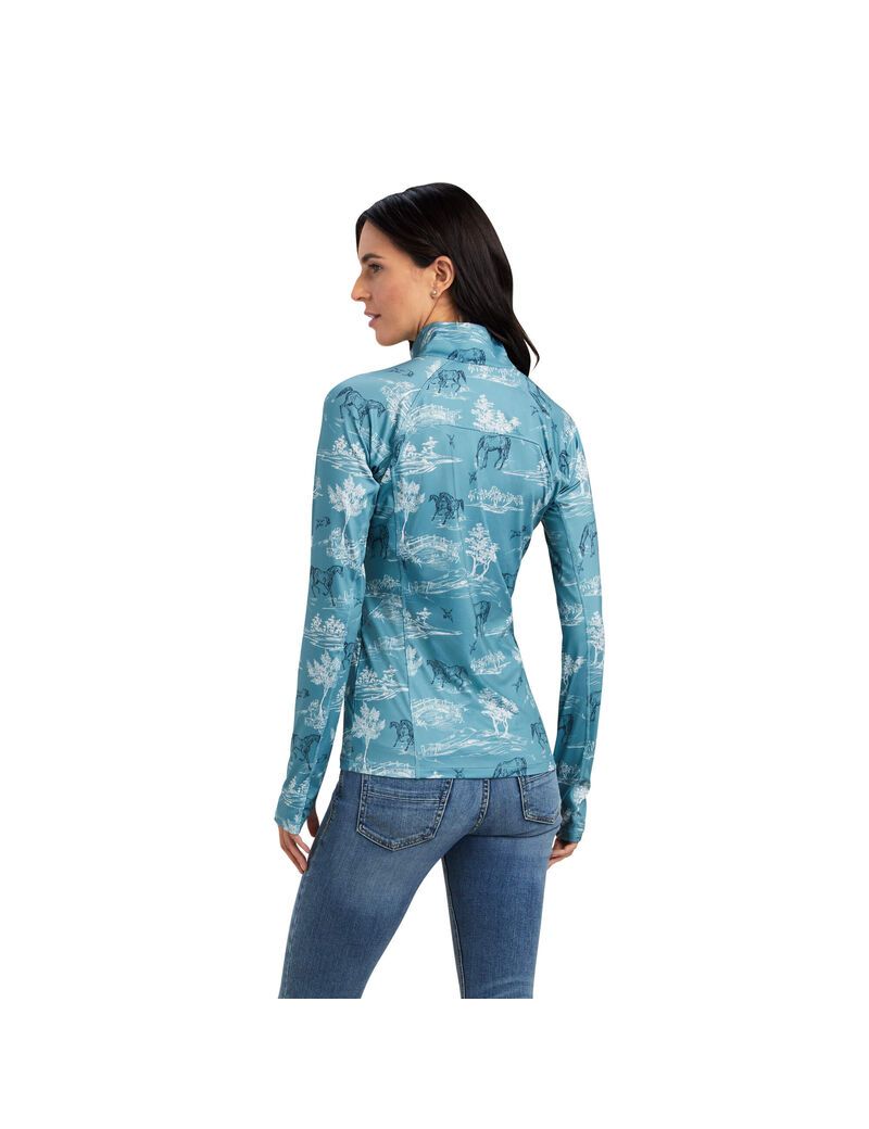 Capas Intermedias Ariat Lowell 2.0 1/4 Zip Mujer Multicolor | QZNT84912