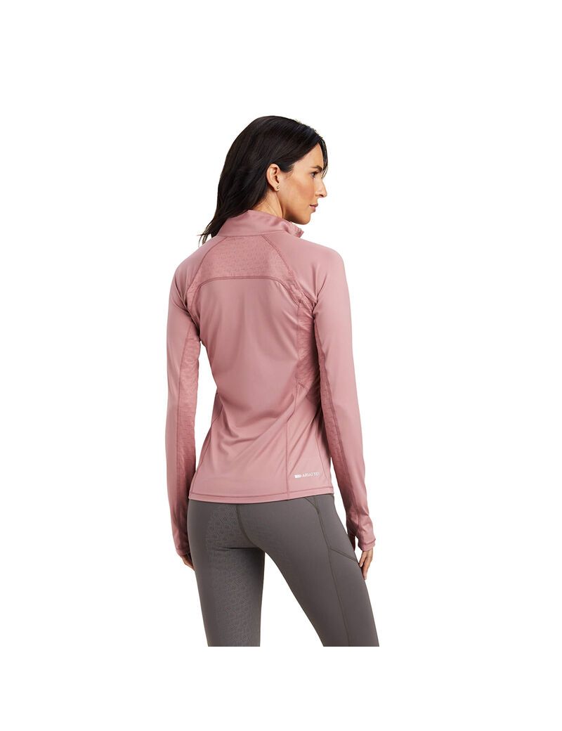 Capas Intermedias Ariat Lowell 2.0 1/4 Zip Mujer Rosas | WCFE04169