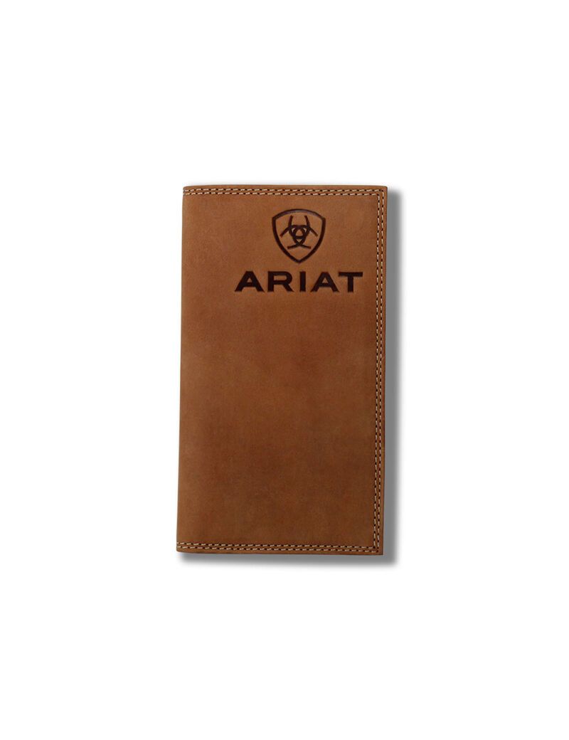 Carteras Ariat Rodeo Stacked Logo Hombre Marrones | ZHVY40527