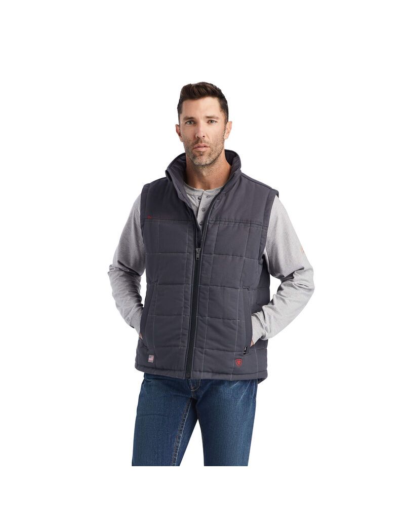 Chalecos Ariat FR Crius Insulated Hombre Gris | MCPV42860