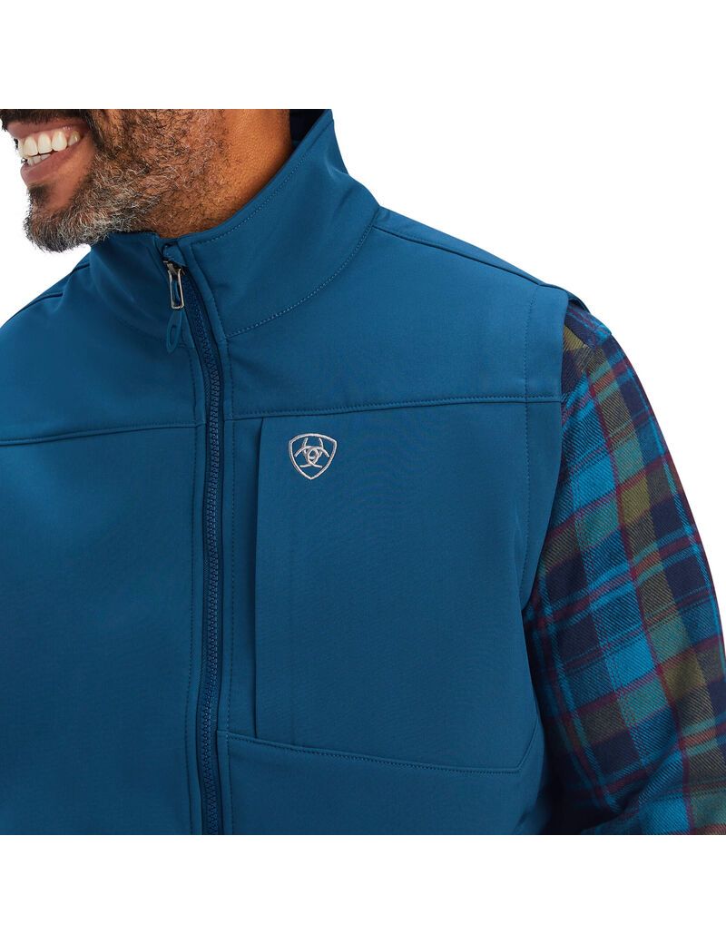 Chalecos Ariat Logo 2.0 Softshell Hombre Azules | KXSP19837