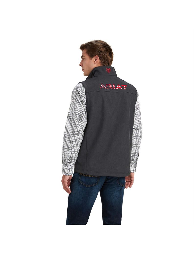 Chalecos Ariat Logo 2.0 Softshell Hombre Gris | PFJY34568