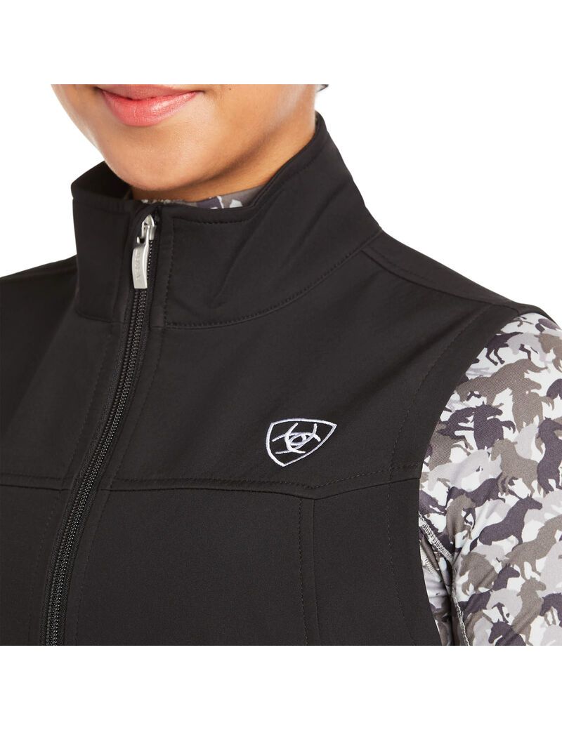 Chalecos Ariat New Team Softshell Mujer Negras | IZUC68932