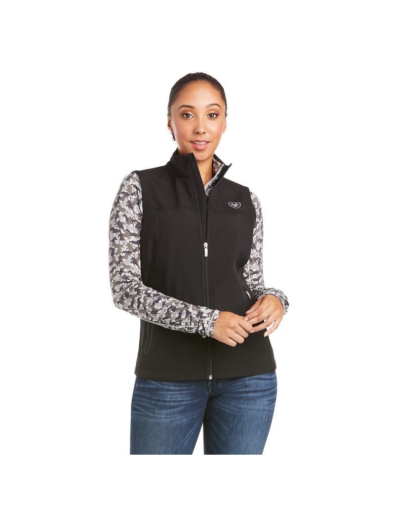 Chalecos Ariat New Team Softshell Mujer Negras | IZUC68932