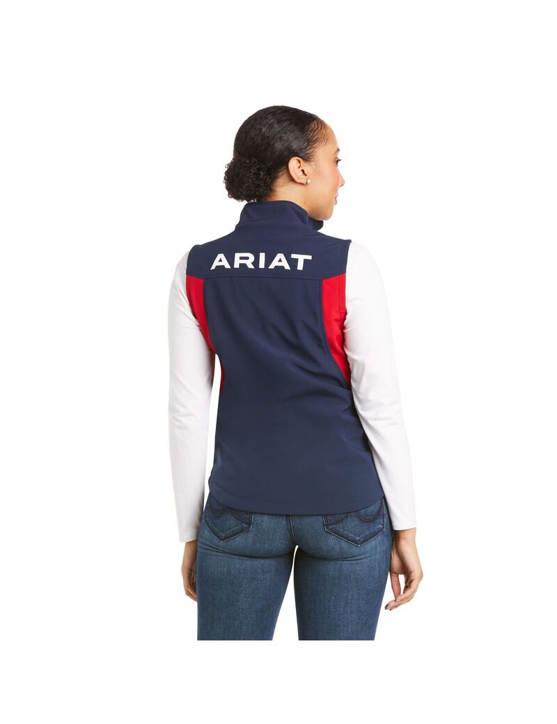 Chalecos Ariat New Team Softshell Mujer Azul Marino | VYOL94175