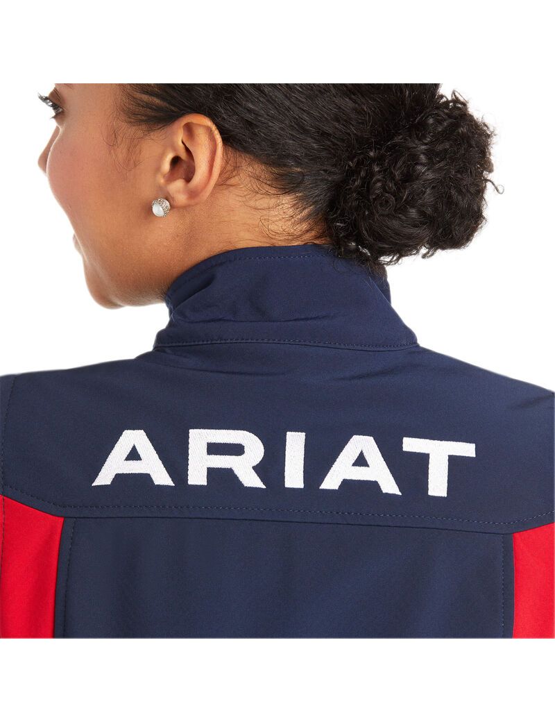 Chalecos Ariat New Team Softshell Mujer Azul Marino | VYOL94175