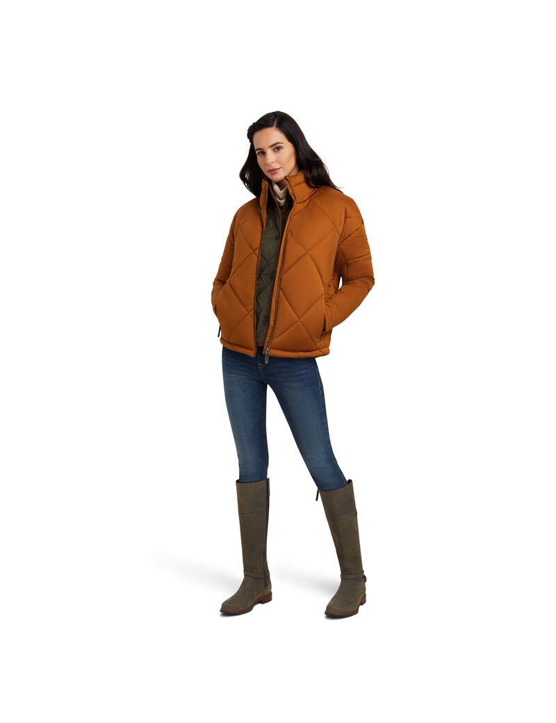 Chaquetas Ariat Adena Insulated Mujer Marrones | CTGM74098