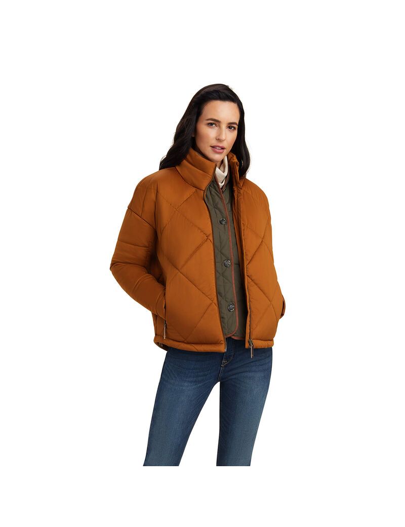 Chaquetas Ariat Adena Insulated Mujer Marrones | CTGM74098