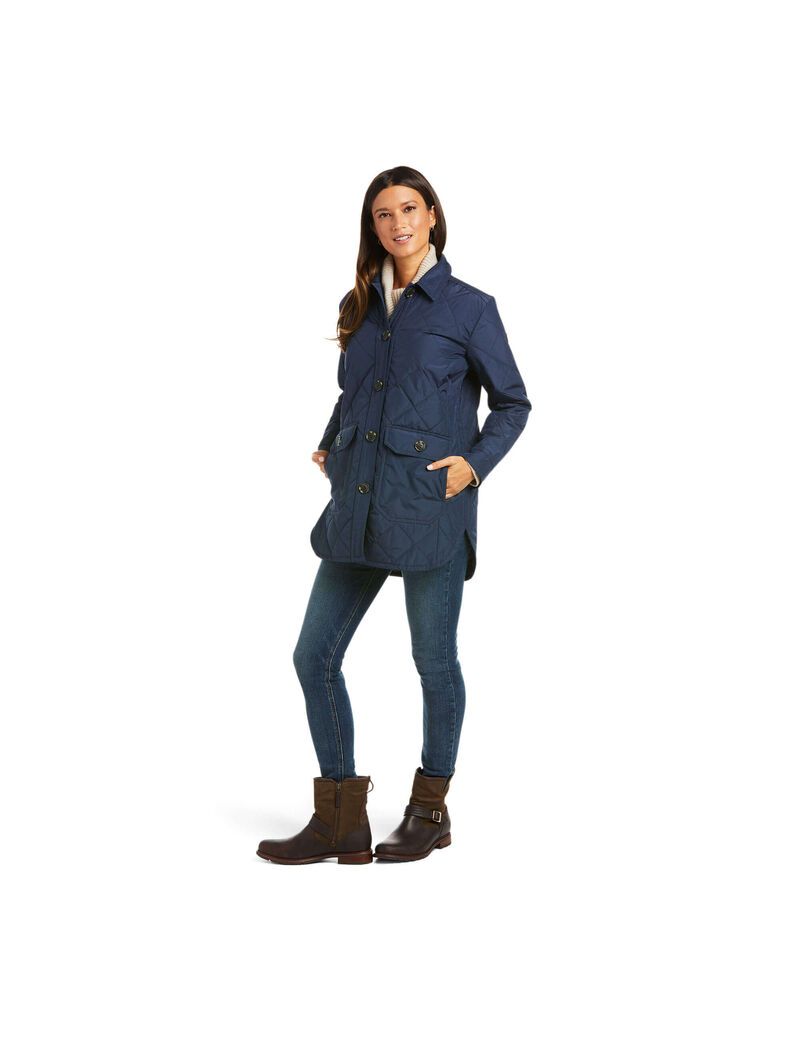 Chaquetas Ariat Belmont Shirt Mujer Azul Marino | QKLV84307