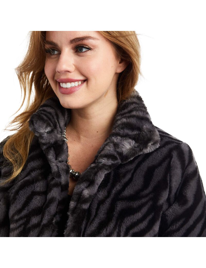 Chaquetas Ariat City Girl Faux Fur Mujer Negras | CEXQ09276