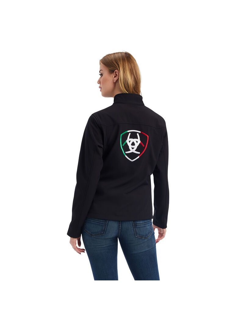 Chaquetas Ariat Classic Team Softshell Brand Mujer Negras | MDJR96478