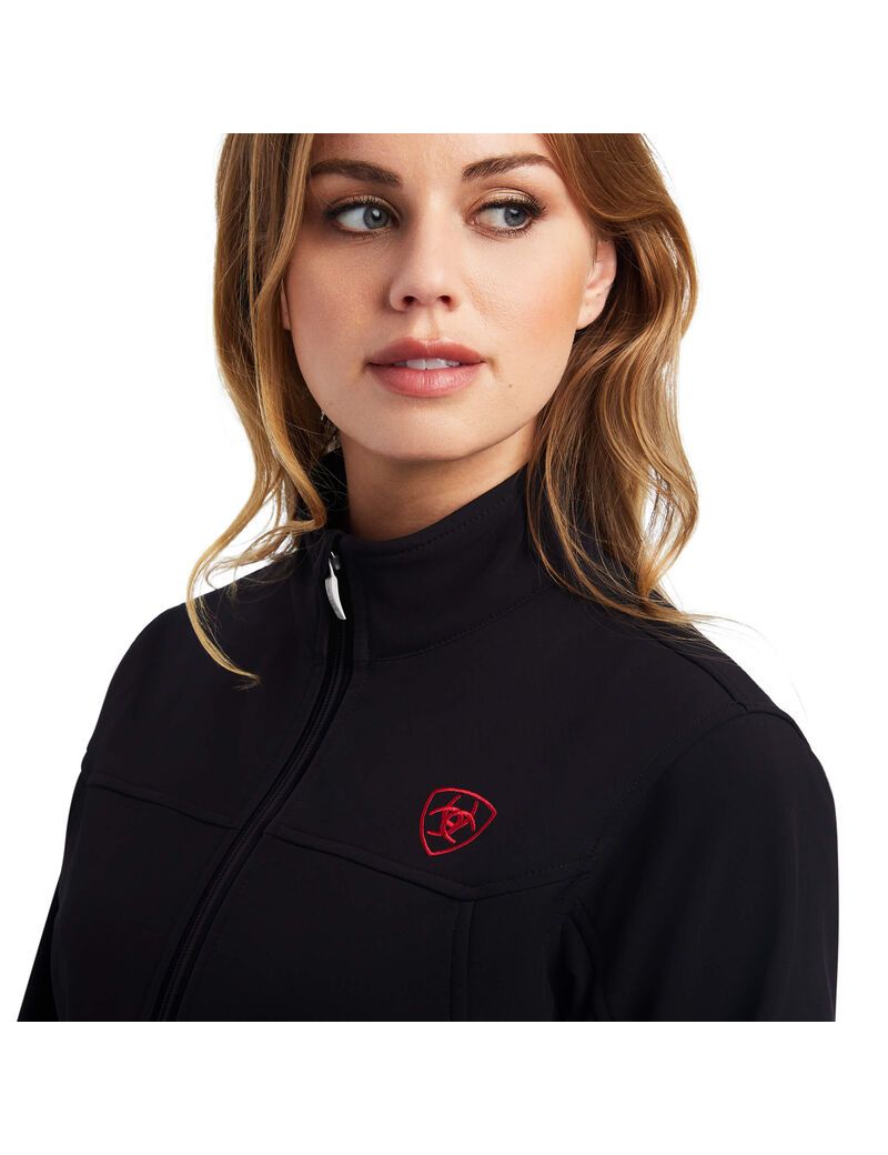 Chaquetas Ariat Classic Team Softshell Brand Mujer Negras | MDJR96478