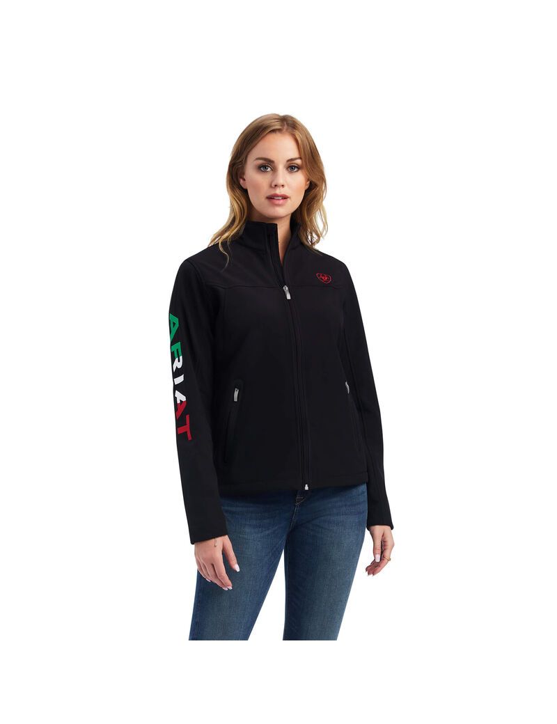 Chaquetas Ariat Classic Team Softshell Brand Mujer Negras | MDJR96478