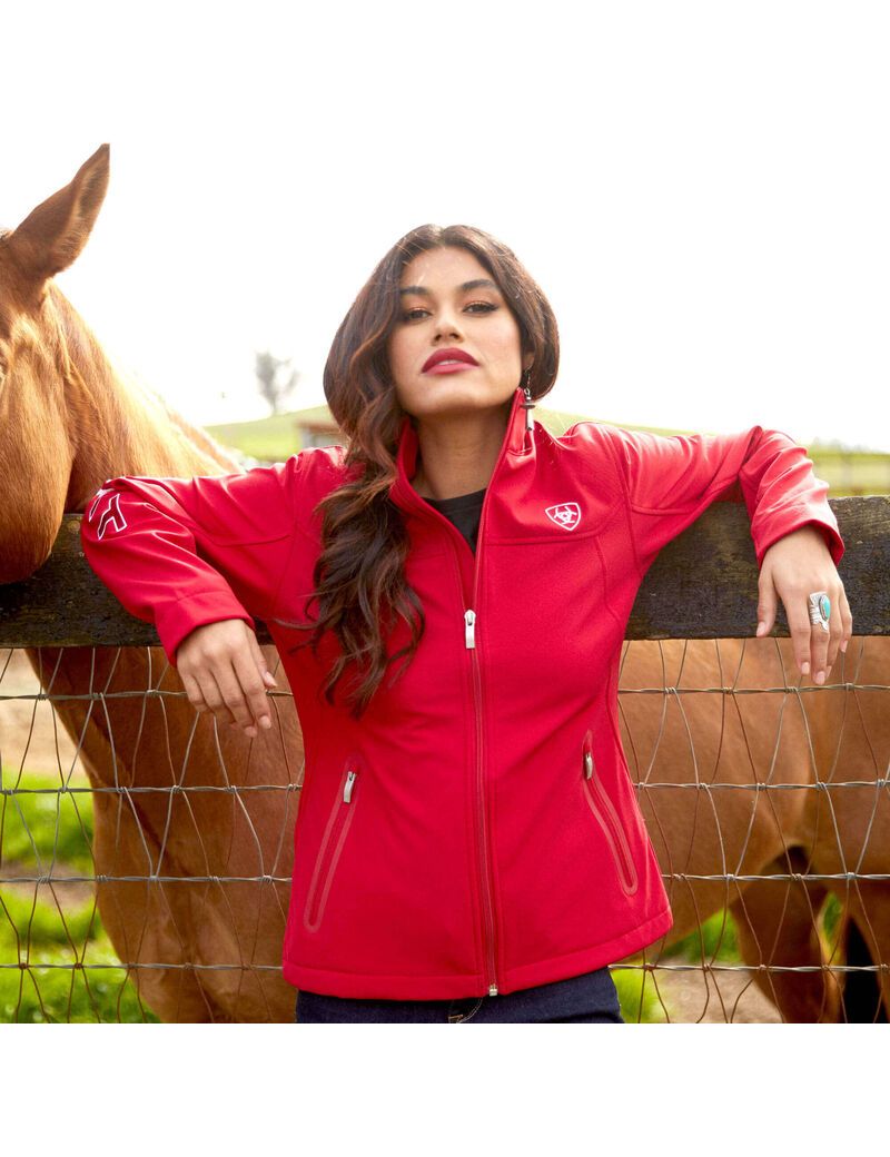 Chaquetas Ariat Classic Team Softshell MEXICO Mujer Rojas | SCKY07158