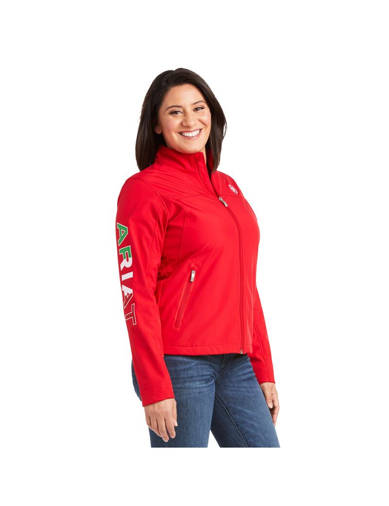 Chaquetas Ariat Classic Team Softshell MEXICO Mujer Rojas | SCKY07158