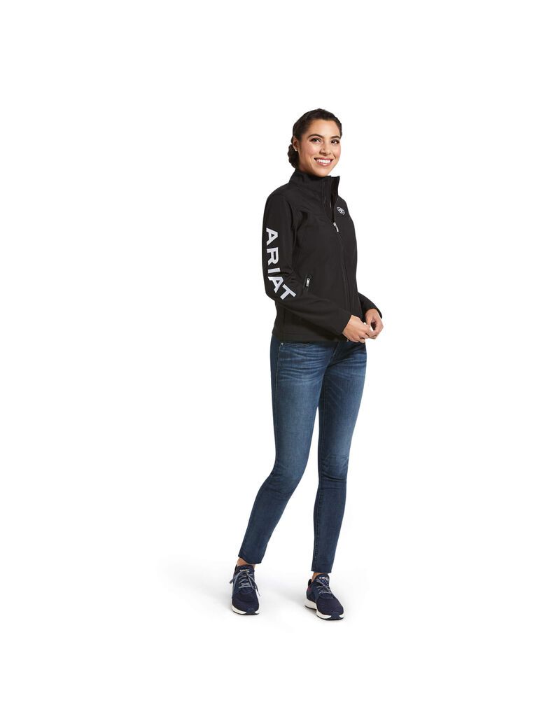 Chaquetas Ariat Classic Team USA/MEX Softshell Mujer Negras | DRFM26509