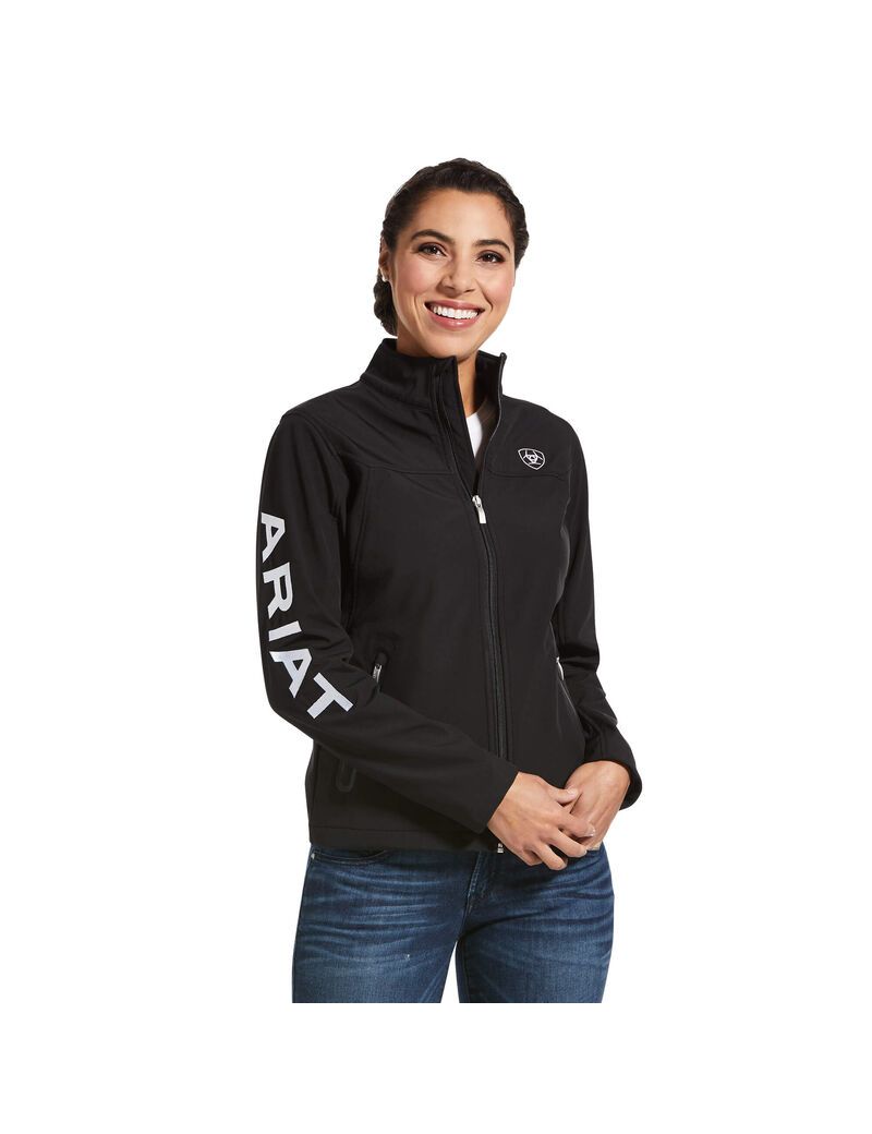 Chaquetas Ariat Classic Team USA/MEX Softshell Mujer Negras | DRFM26509